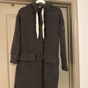 Splendid Charcoal/Gray Sweater Knit Coat / Hoodie - XS